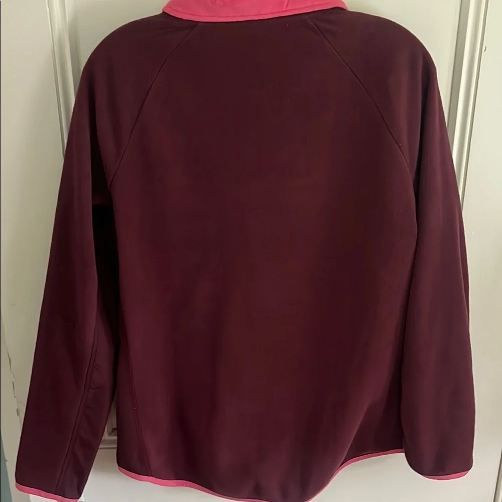 Talbots Red and Pink Long Sleeve Fleece Hoodie - Picture 5 of 5